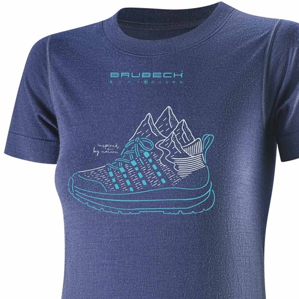 DAMSKI T-SHIRT Z WEŁNY MERINO OUTDOOR WOOL PRO BUT