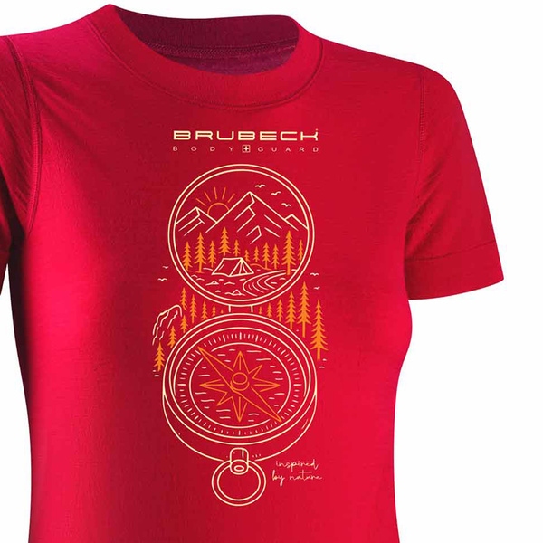 DAMSKI T-SHIRT Z WEŁNY MERINO OUTDOOR WOOL PRO KOMPAS