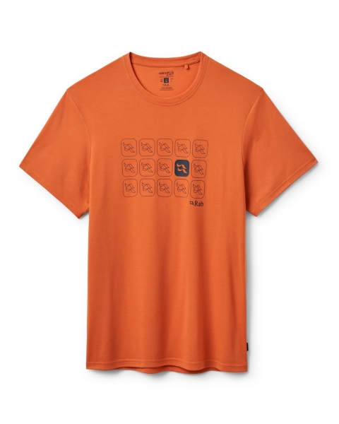 Męska koszulka Crimp Repeat Tee Rab