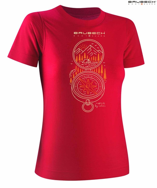 DAMSKI T-SHIRT Z WEŁNY MERINO OUTDOOR WOOL PRO KOMPAS
