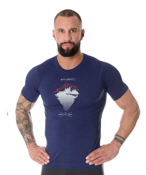 MĘSKI T-SHIRT Z WEŁNY MERINO OUTDOOR WOOL PRO