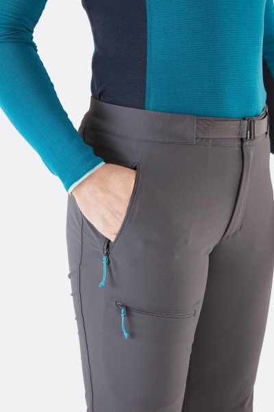Spodnie damskie trekkingowe Softshell  InclineAS Rab